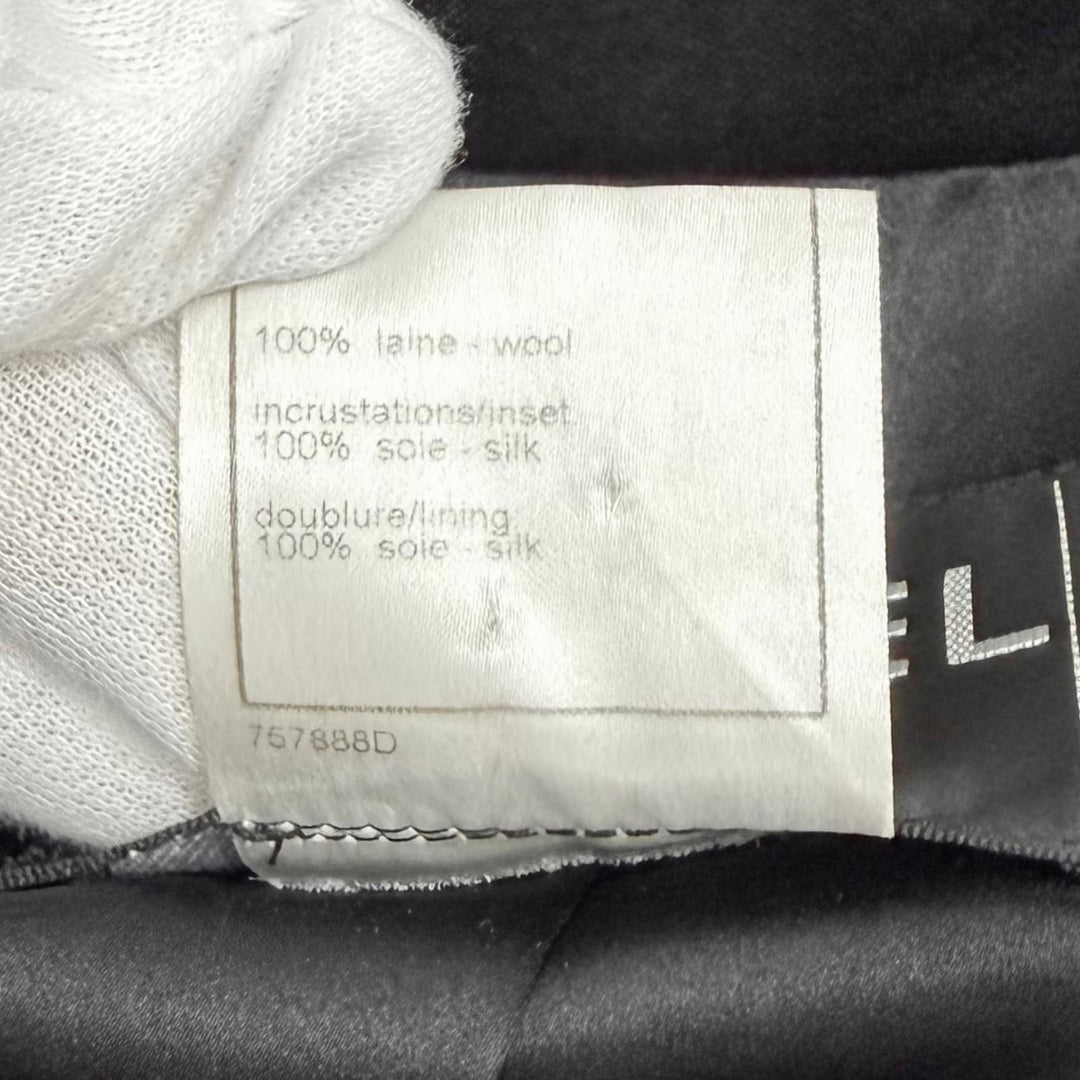 Very Good CHANEL Jacket black wool Women 36 06A P28958