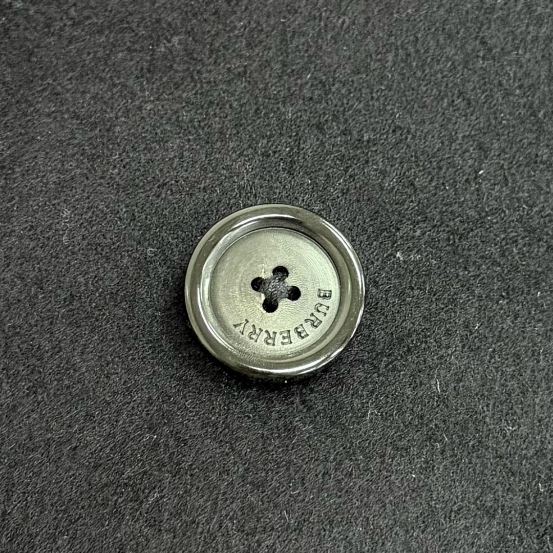 Great BURBERRY LONDON coat Logo button Dark navy cashmere mens