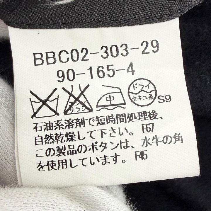 Great BURBERRY LONDON coat Logo button Dark navy cashmere mens