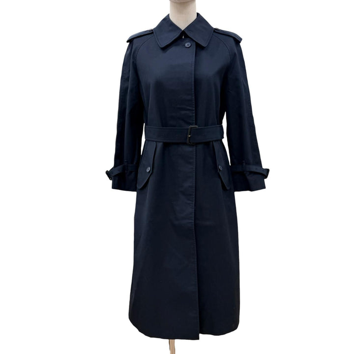 Great Burberrys trench coat Navy polyester Women S
