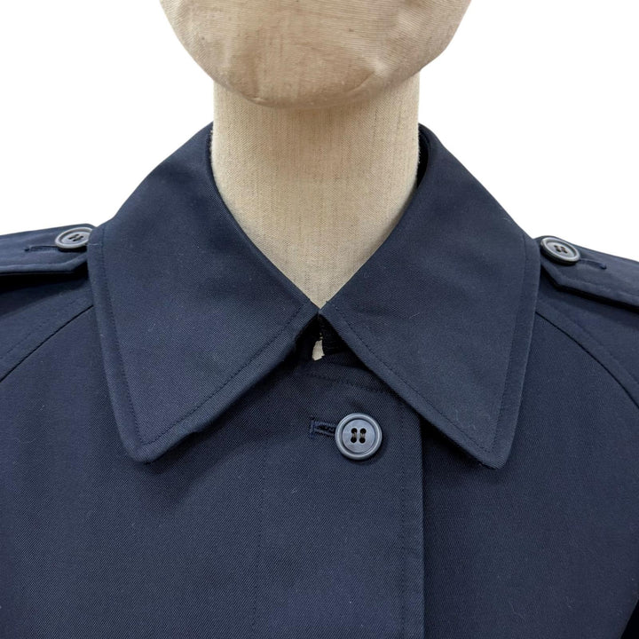 Great Burberrys trench coat Navy polyester Women S