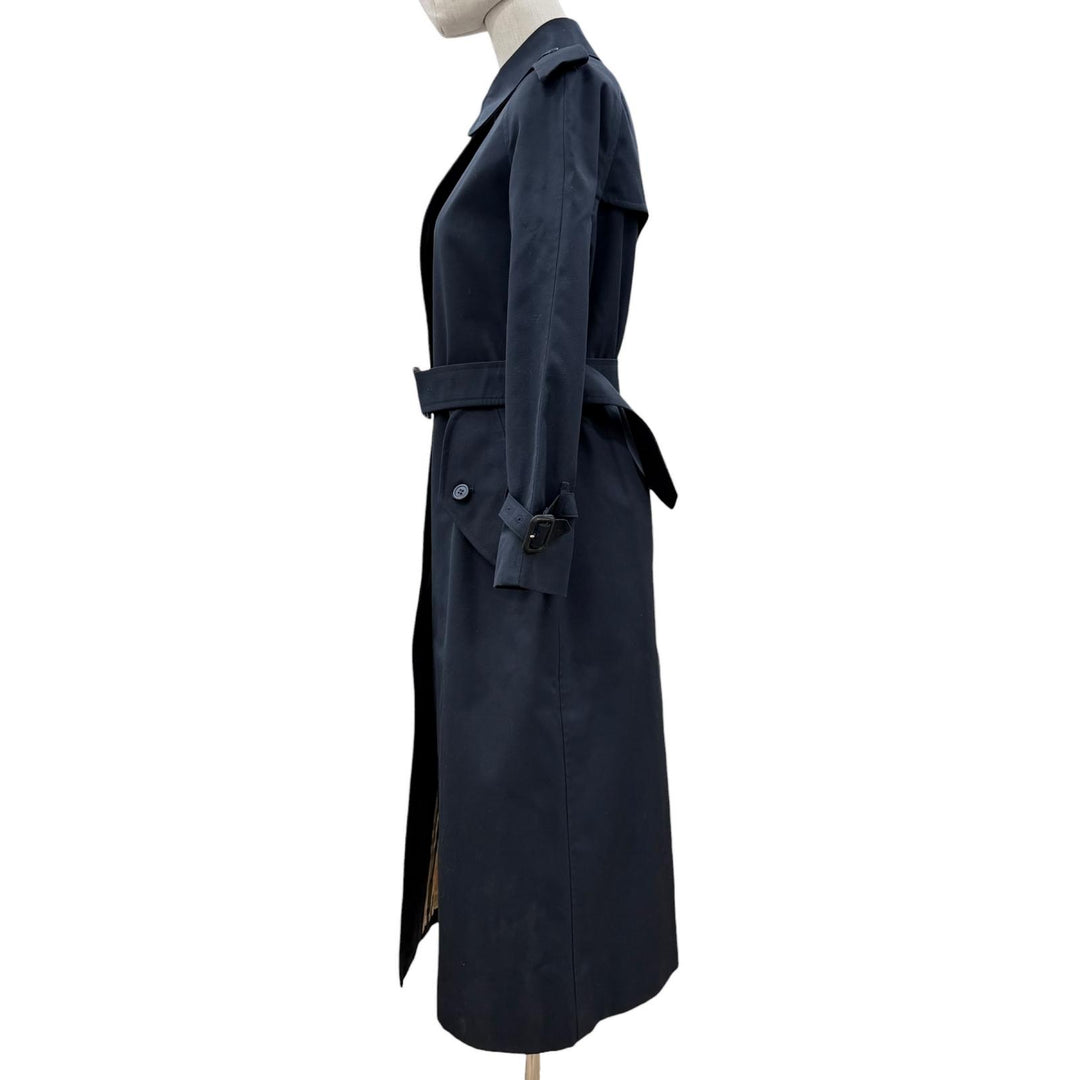 Great Burberrys trench coat Navy polyester Women S