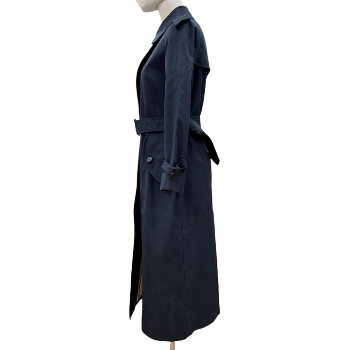 Great Burberrys trench coat Navy polyester Women S