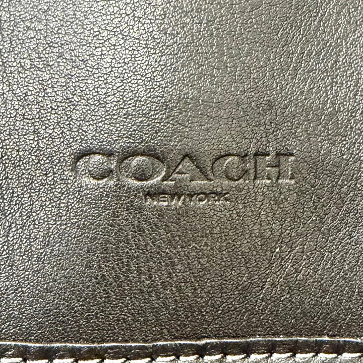Excellent COACH Backpack Daypack HITCH BP Hitch Natural full-grain leather