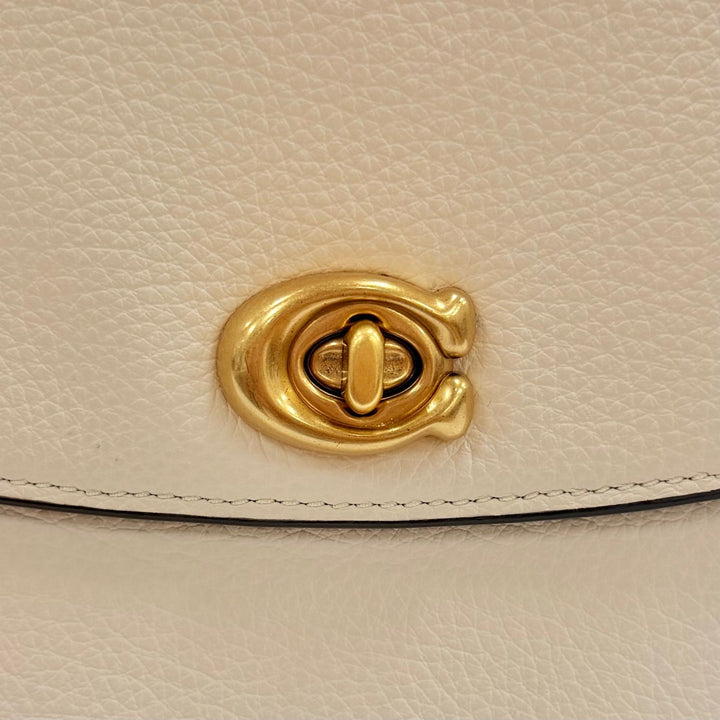 Excellent COACH Shoulder Bag Cathy Crossbody 19 Ivory leather Women CV437