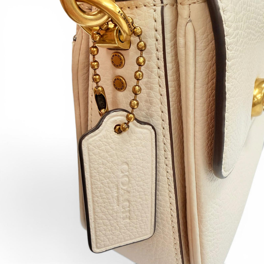 Excellent COACH Shoulder Bag Cathy Crossbody 19 Ivory leather Women CV437