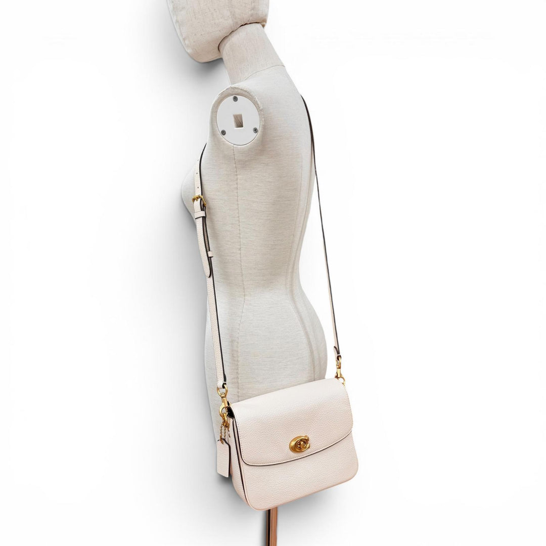 Excellent COACH Shoulder Bag Cathy Crossbody 19 Ivory leather Women CV437