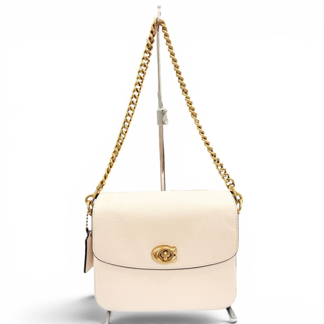 Excellent COACH Shoulder Bag Cathy Crossbody 19 Ivory leather Women CV437