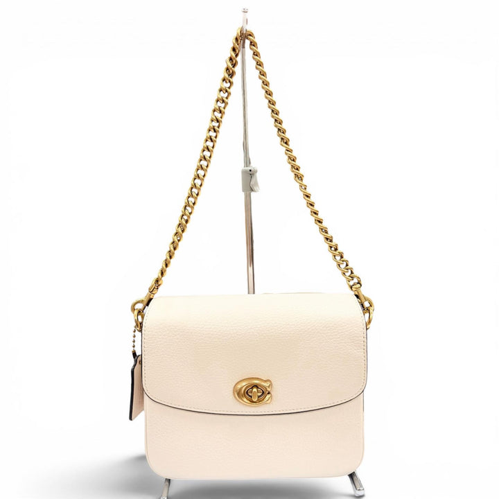 Excellent COACH Shoulder Bag Cathy Crossbody 19 Ivory leather Women CV437