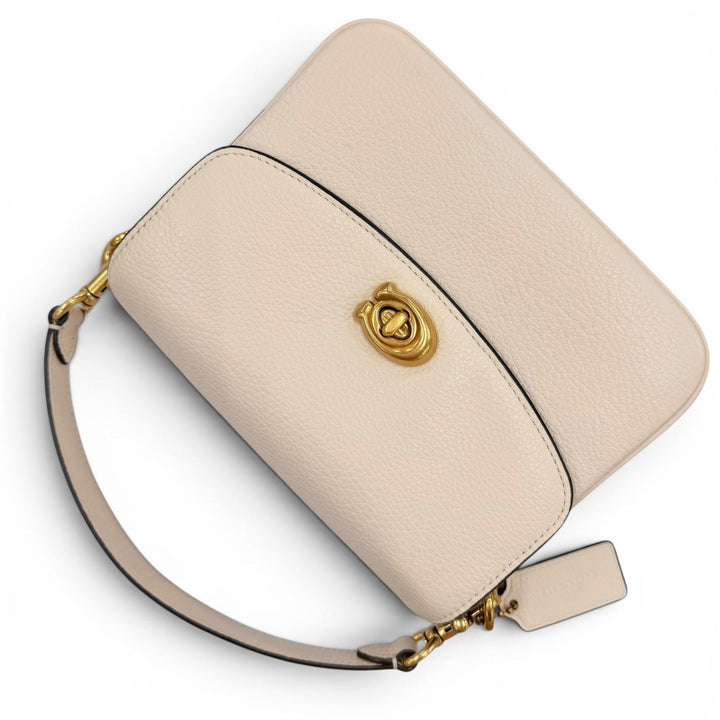 Excellent COACH Shoulder Bag Cathy Crossbody 19 Ivory leather Women CV437