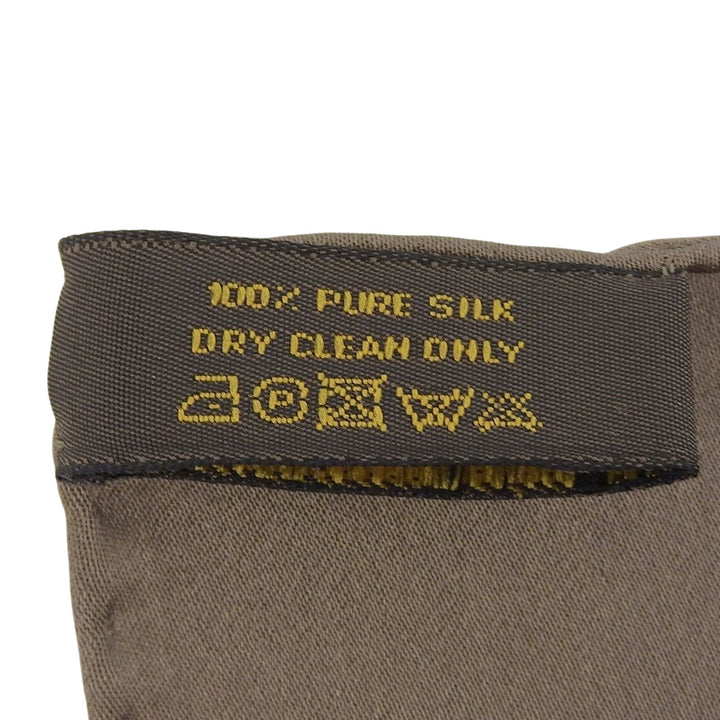 Pristine LOUIS VUITTON scarf Carre Monaco Monogram khaki silk Women M71154