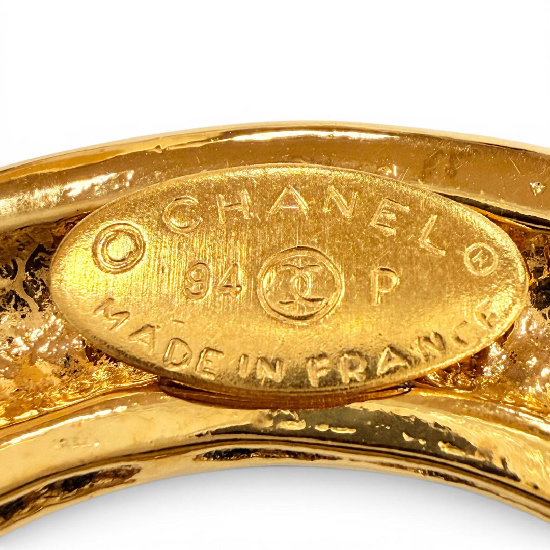 Pristine CHANEL Brooch 5-Link COCO Mark Circle Swing gold Women 94P