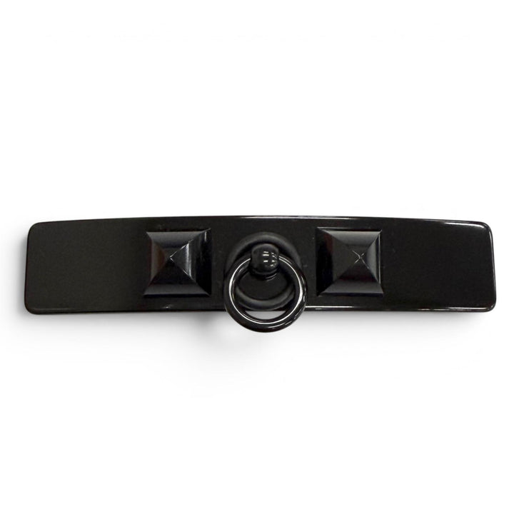 Pristine HERMES Baretta Crew Medor PM Hair clip, hair accessory, hair clip black
