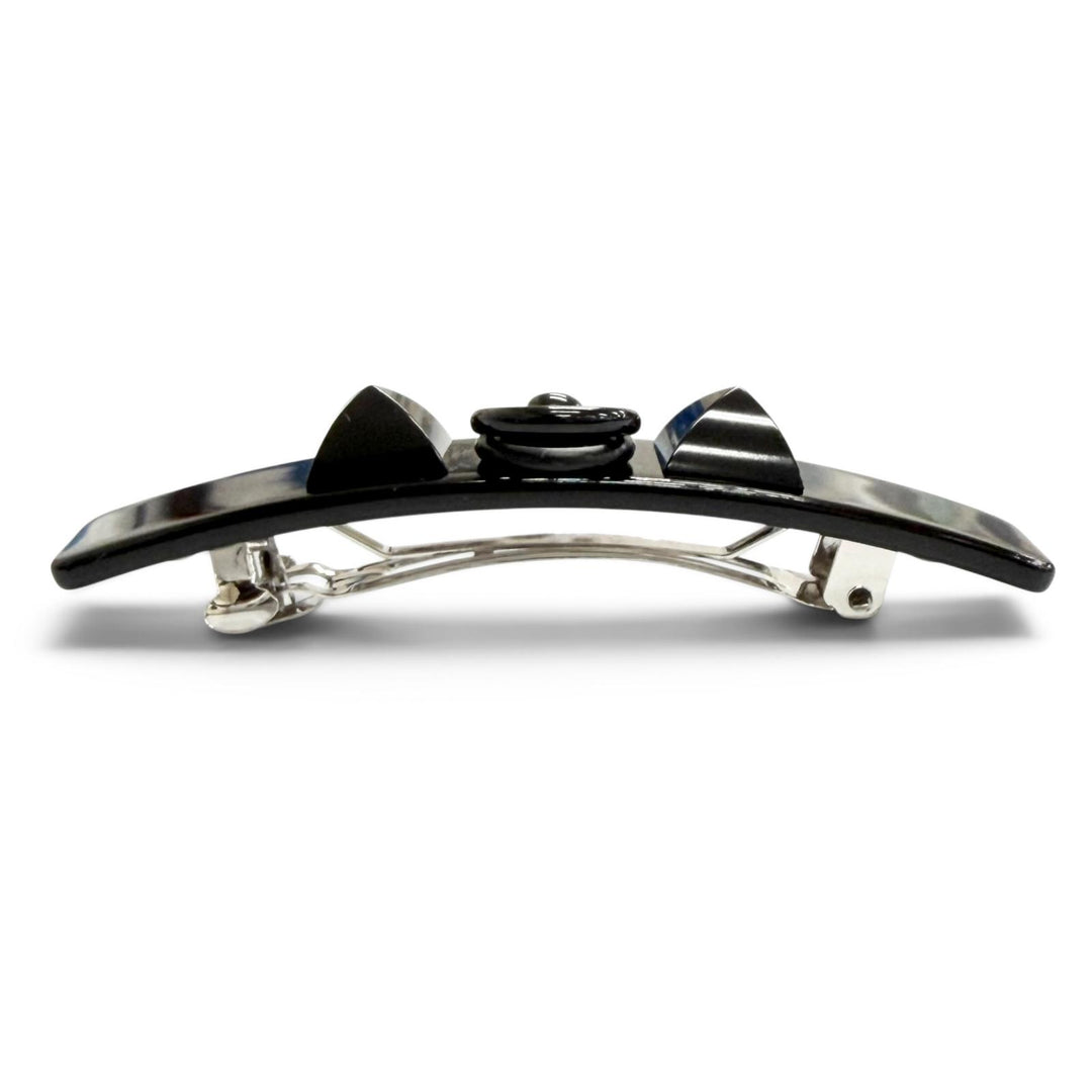 Pristine HERMES Baretta Crew Medor PM Hair clip, hair accessory, hair clip black