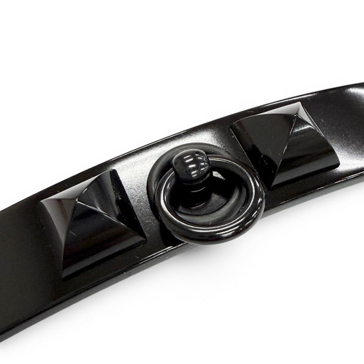 Pristine HERMES Baretta Crew Medor PM Hair clip, hair accessory, hair clip black