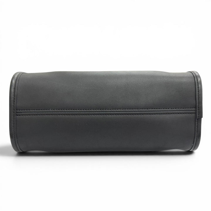 Excellent COACH Old Coach 2-Way Handbag/Shoulder Bag black Glove leather 9942