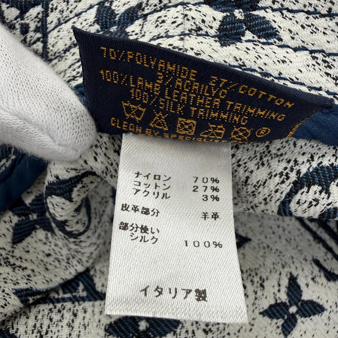 Excellent LOUIS VUITTON hat Monogram Bob Denim Hat Indigo blue Women S M77433
