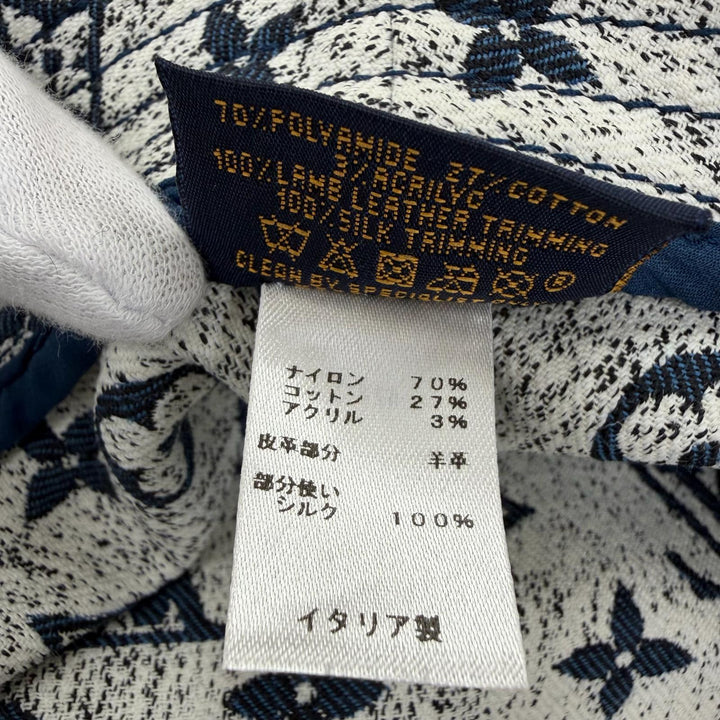 Excellent LOUIS VUITTON hat Monogram Bob Denim Hat Indigo blue Women S M77433