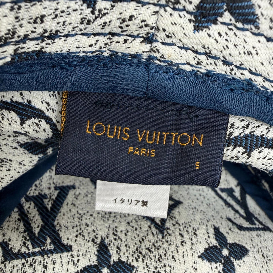 Excellent LOUIS VUITTON hat Monogram Bob Denim Hat Indigo blue Women S M77433
