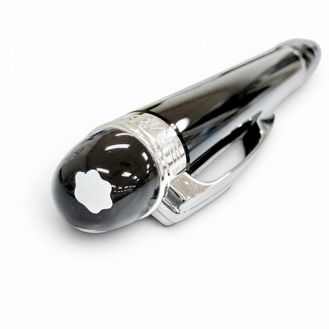 Excellent MONTBLANC Ballpoint pen Starwalker White Star Twist Type black Resin