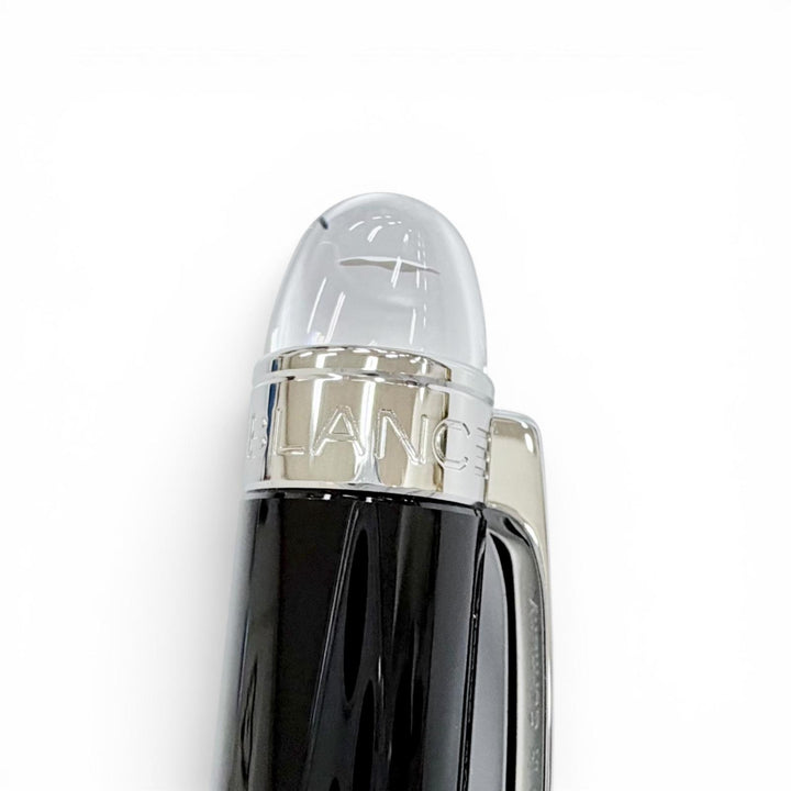 Excellent MONTBLANC Ballpoint pen Starwalker White Star Twist Type black Resin