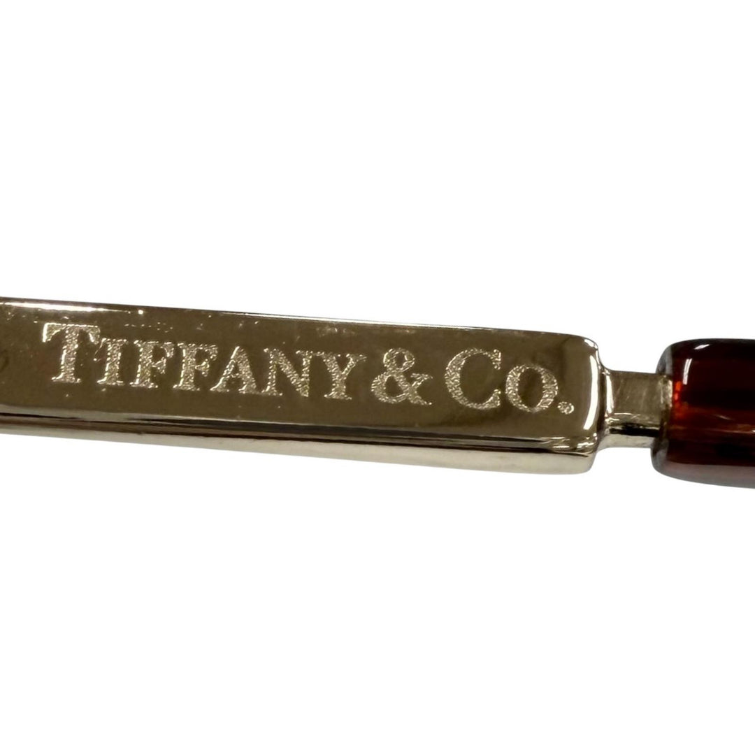 Excellent TIFFANY&Co. Glasses Marble Unisex gold Women