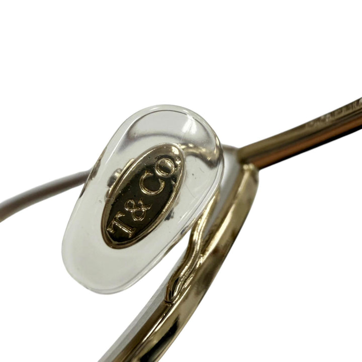 Excellent TIFFANY&Co. Glasses Marble Unisex gold Women