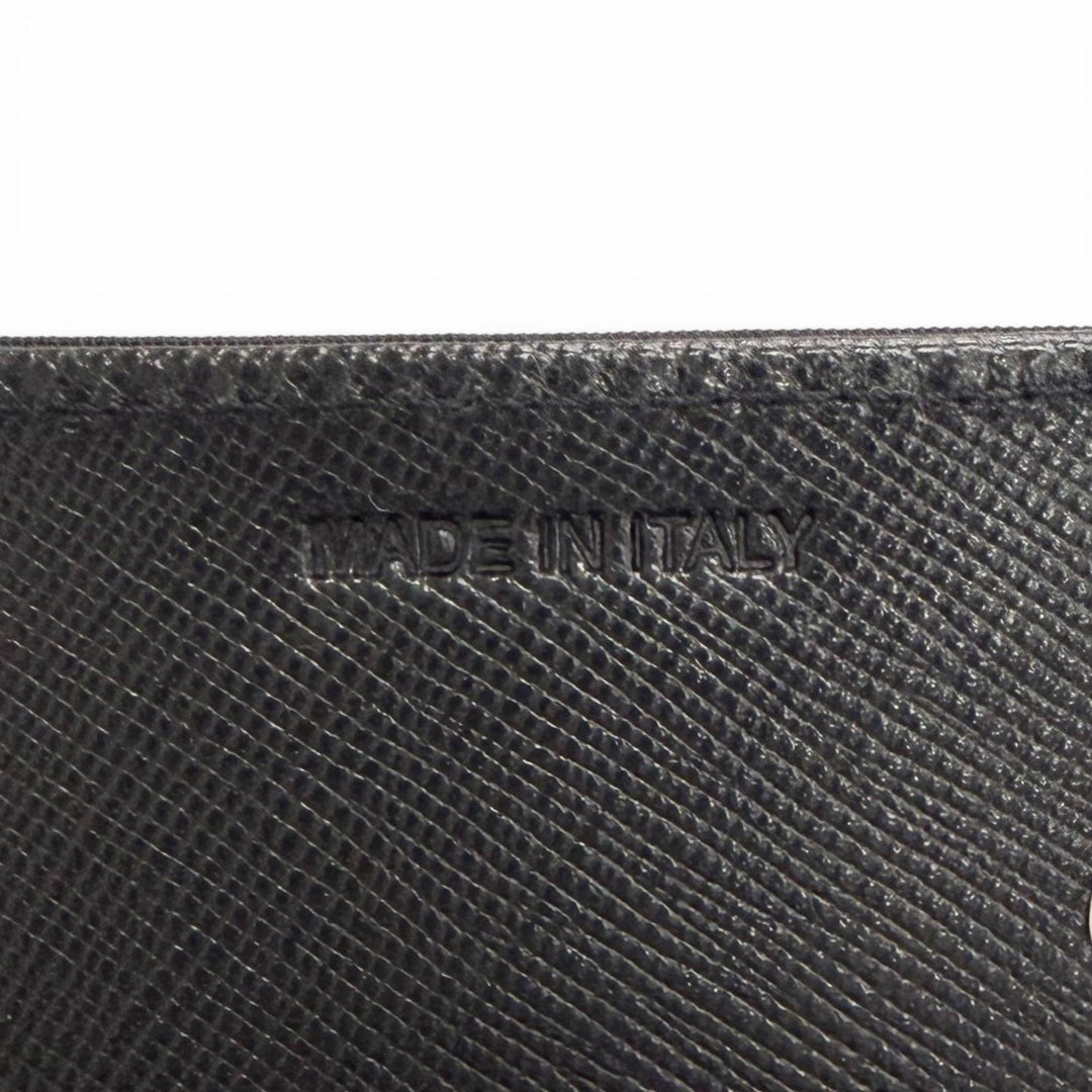 Pristine PRADA Purse Tessuto Nylon Triangle Long Wallet with Logo Bifold Wallet