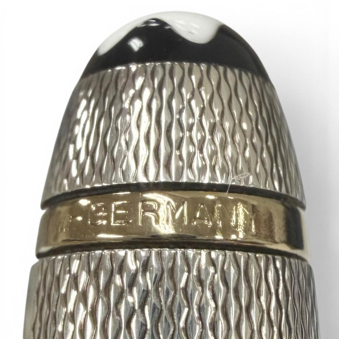 Excellent MONTBLANC Ballpoint pen Meisterstück Solitaire Barley Silver 925 mens