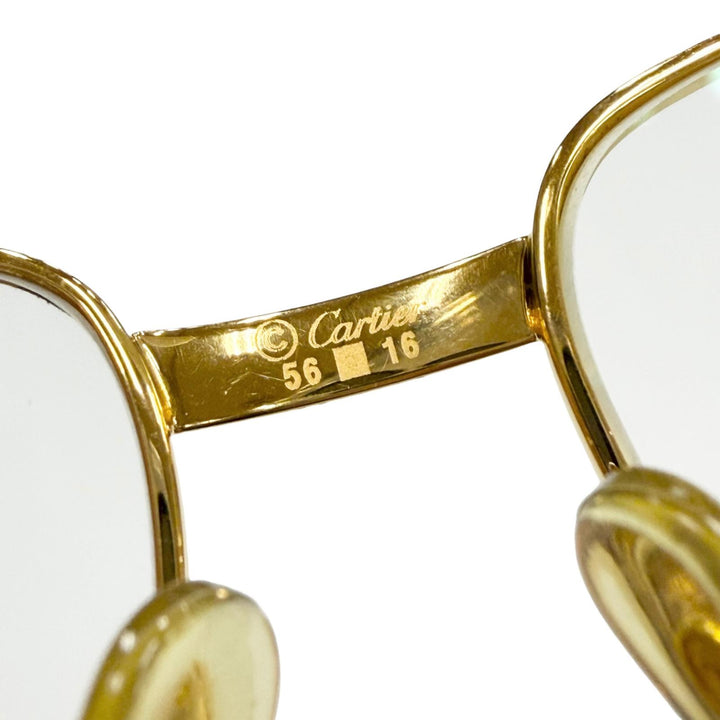 Great Cartier Glasses Trinity With Metal logo gold mens