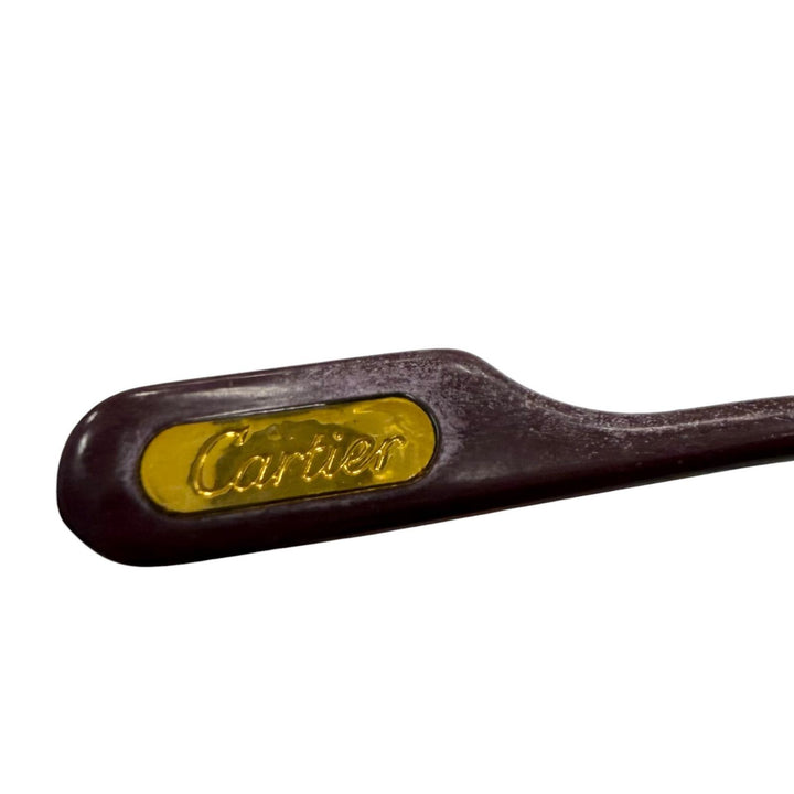 Great Cartier Glasses Trinity With Metal logo gold mens
