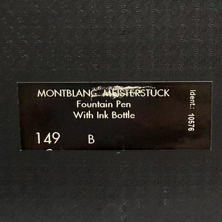 Excellent MONTBLANC fountain pen Meisterstück 149 black 18K mens