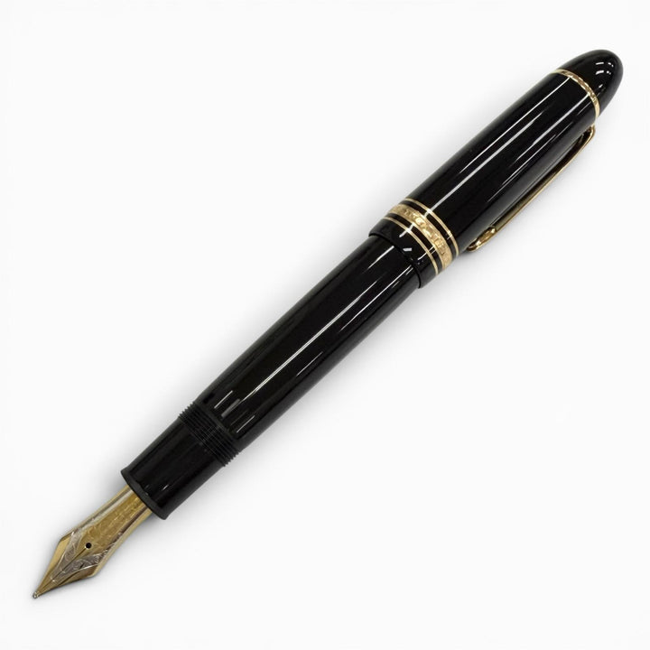 Excellent MONTBLANC fountain pen Meisterstück 149 black 18K mens