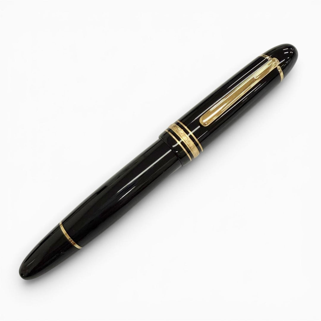 Excellent MONTBLANC fountain pen Meisterstück 149 black 18K mens