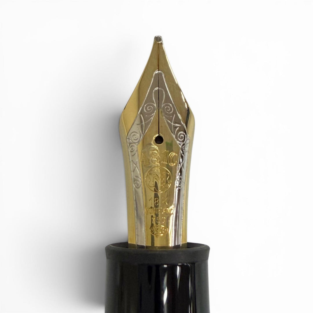 Excellent MONTBLANC fountain pen Meisterstück 149 black 18K mens
