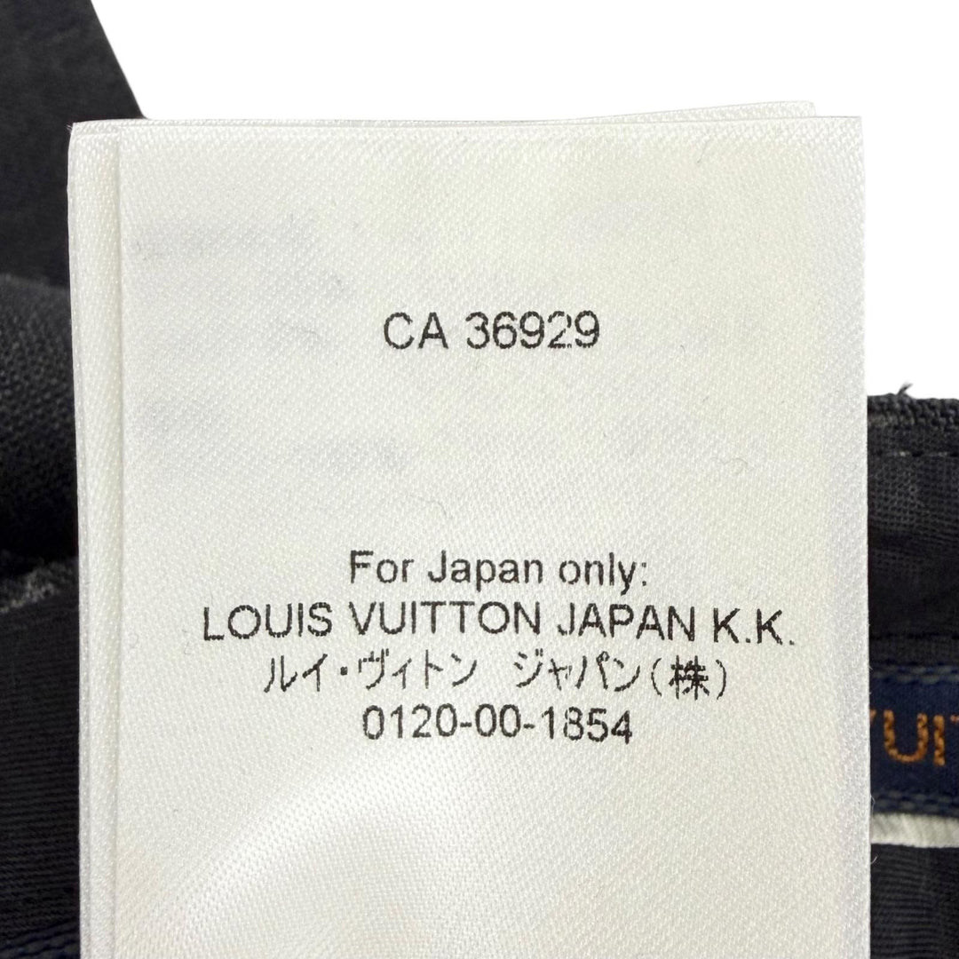 Excellent LOUIS VUITTON Pants Damier LV Spread Slacks gray wool mens 38