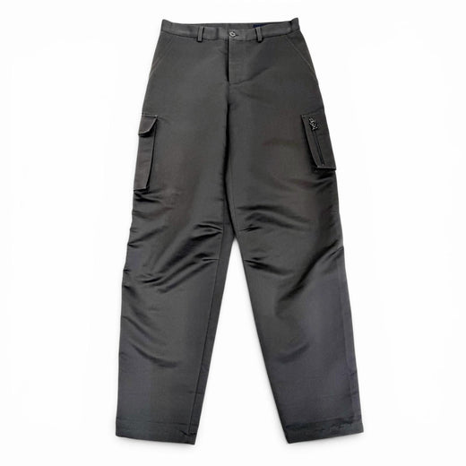 Excellent LOUIS VUITTON cargo pants Technical cotton Damier button LV logo 38