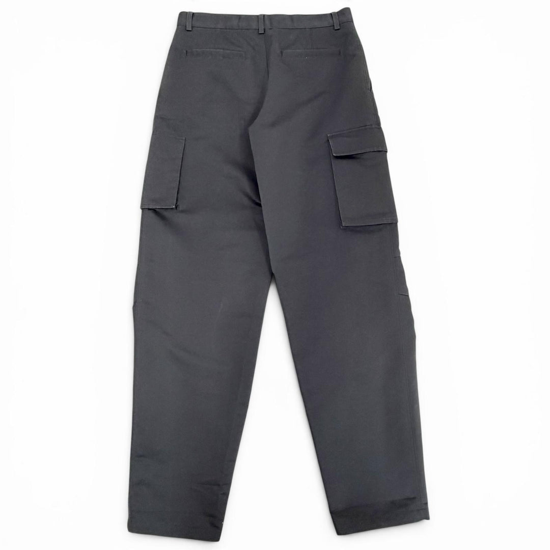 Excellent LOUIS VUITTON cargo pants Technical cotton Damier button LV logo 38