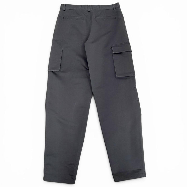 Excellent LOUIS VUITTON cargo pants Technical cotton Damier button LV logo 38