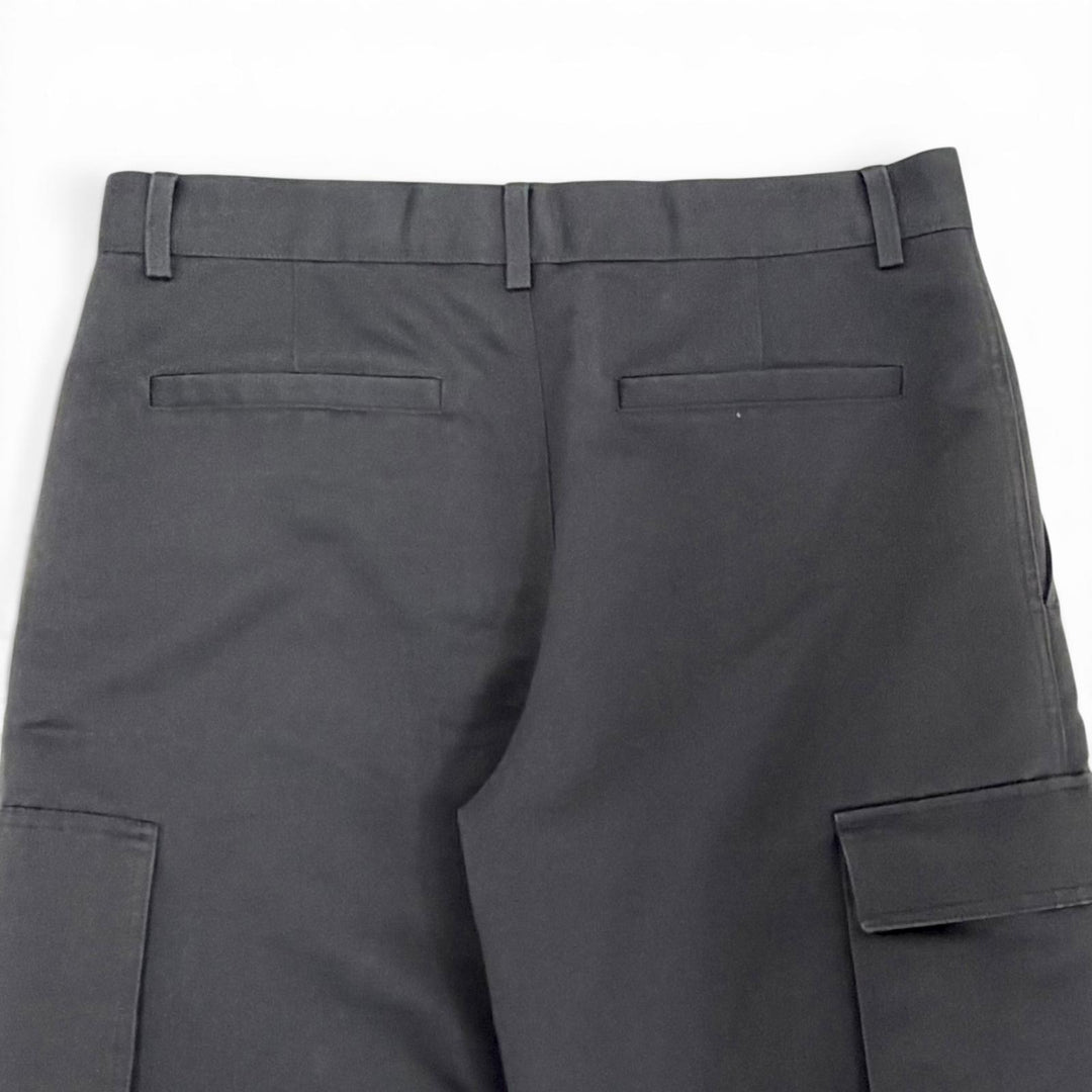 Excellent LOUIS VUITTON cargo pants Technical cotton Damier button LV logo 38