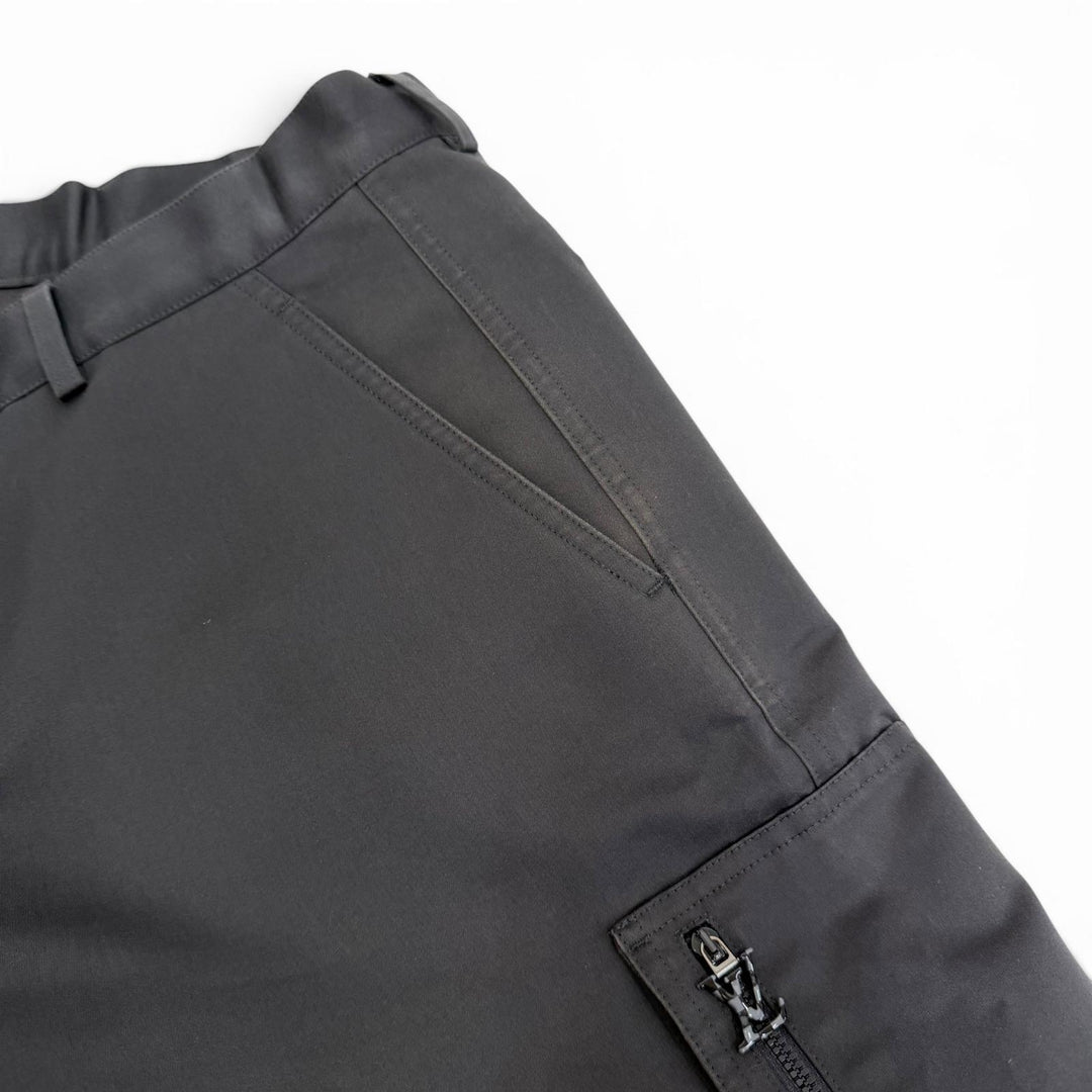 Excellent LOUIS VUITTON cargo pants Technical cotton Damier button LV logo 38