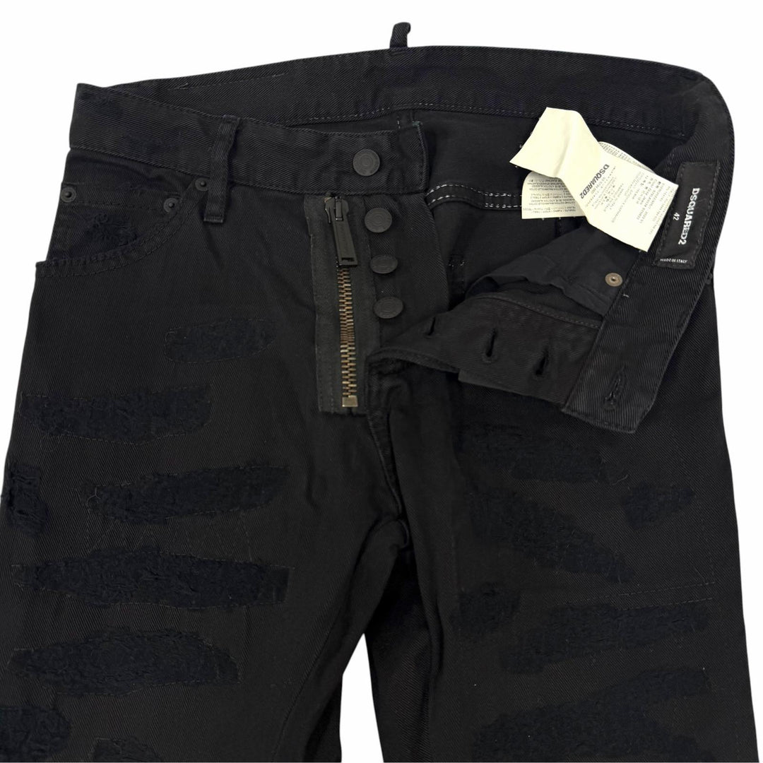 Discounted Great DSQUARED2 Denim pants Cool Guy Jean ICON logo, distressed