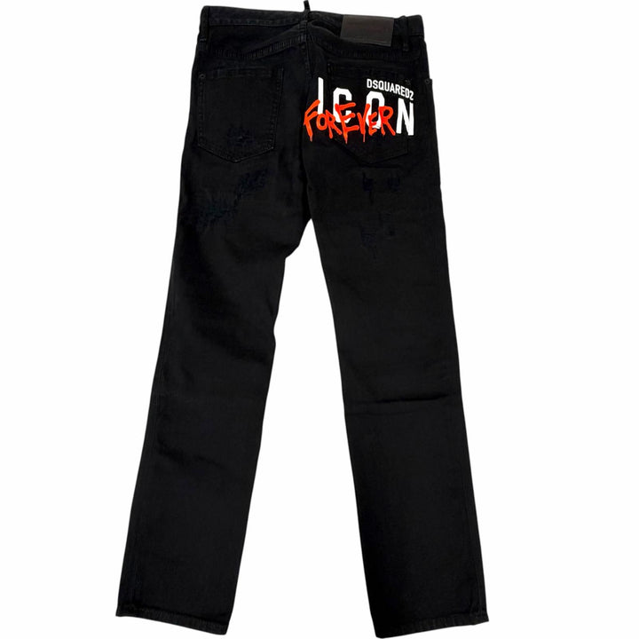 Discounted Great DSQUARED2 Denim pants Cool Guy Jean ICON logo, distressed