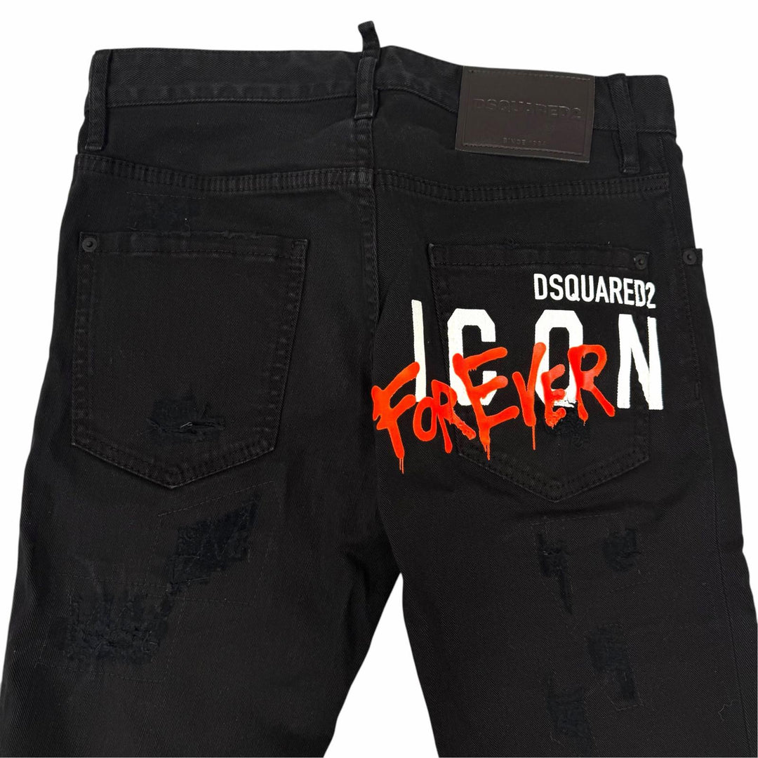 Discounted Great DSQUARED2 Denim pants Cool Guy Jean ICON logo, distressed