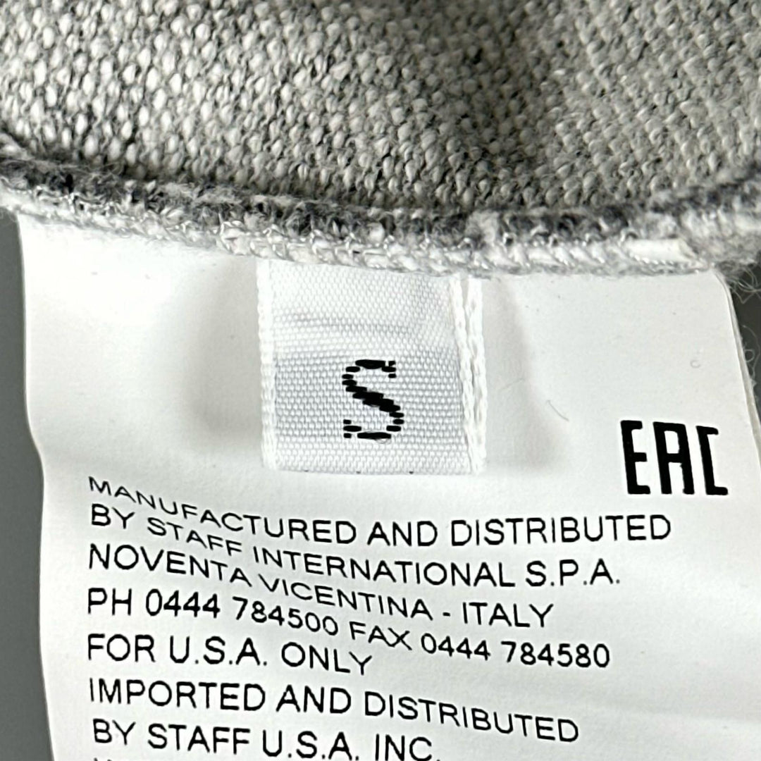 Great DSQUARED2 sweat logo print crew neck gray cotton mens S S74GU0176