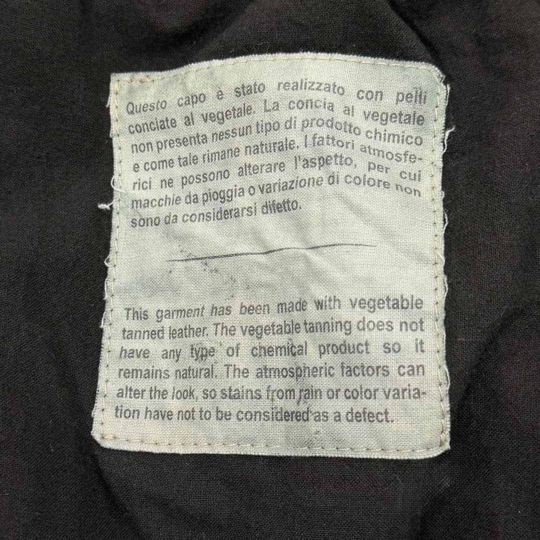 Great GIORGIO BRATO Leather jacket black Sheep leather mens 48 GU18F5655V