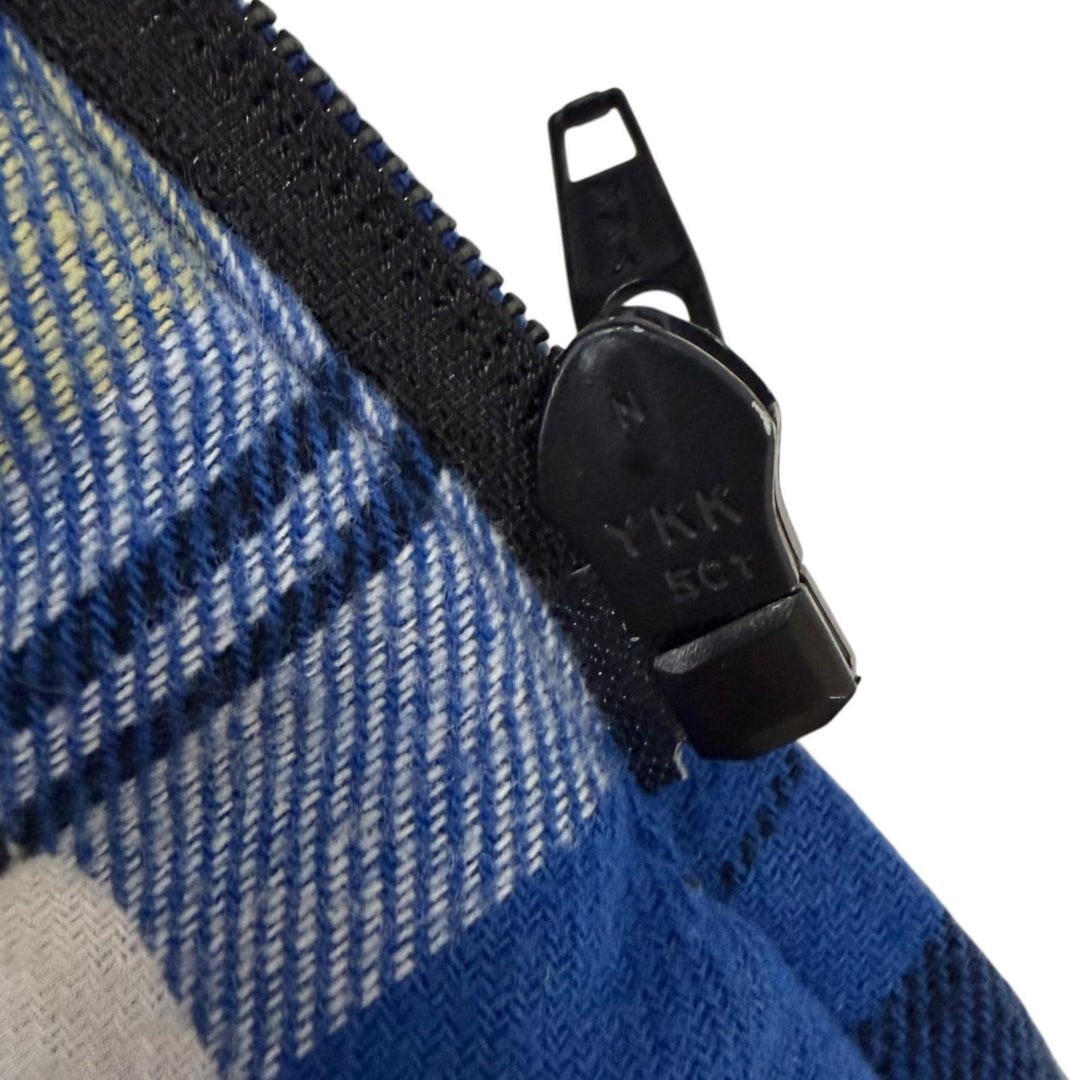 Great PROJECT GR Jacket Check Pattern Flannel Padded blue cotton mens 1