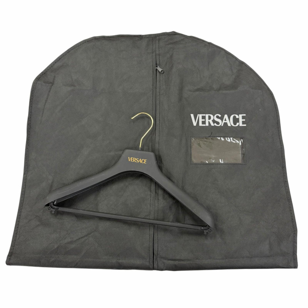 Pristine VERSACE coat Medusa Button black wool Women 36 1023041