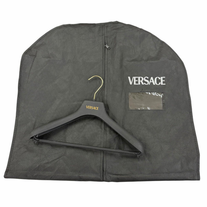 Pristine VERSACE coat Medusa Button black wool Women 36 1023041