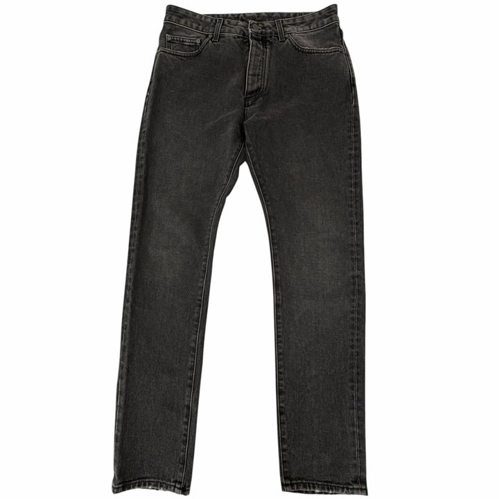 Discounted Great PALM ANGELS Denim pants Logo print gray cotton mens 29